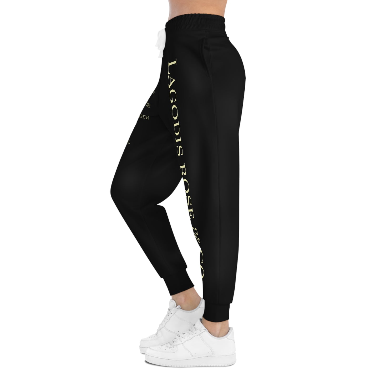 Luxury Bold Black Athletic Joggers - Modern Fashion with a Statement