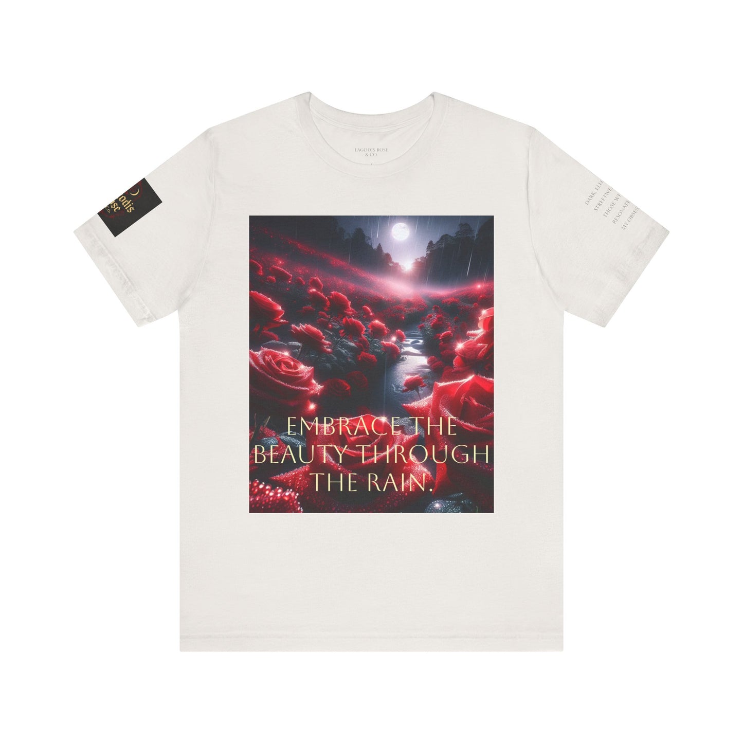 Lagodis Rose & Co. Unisex Short Sleeve Tee - Floral Graphic T-Shirt