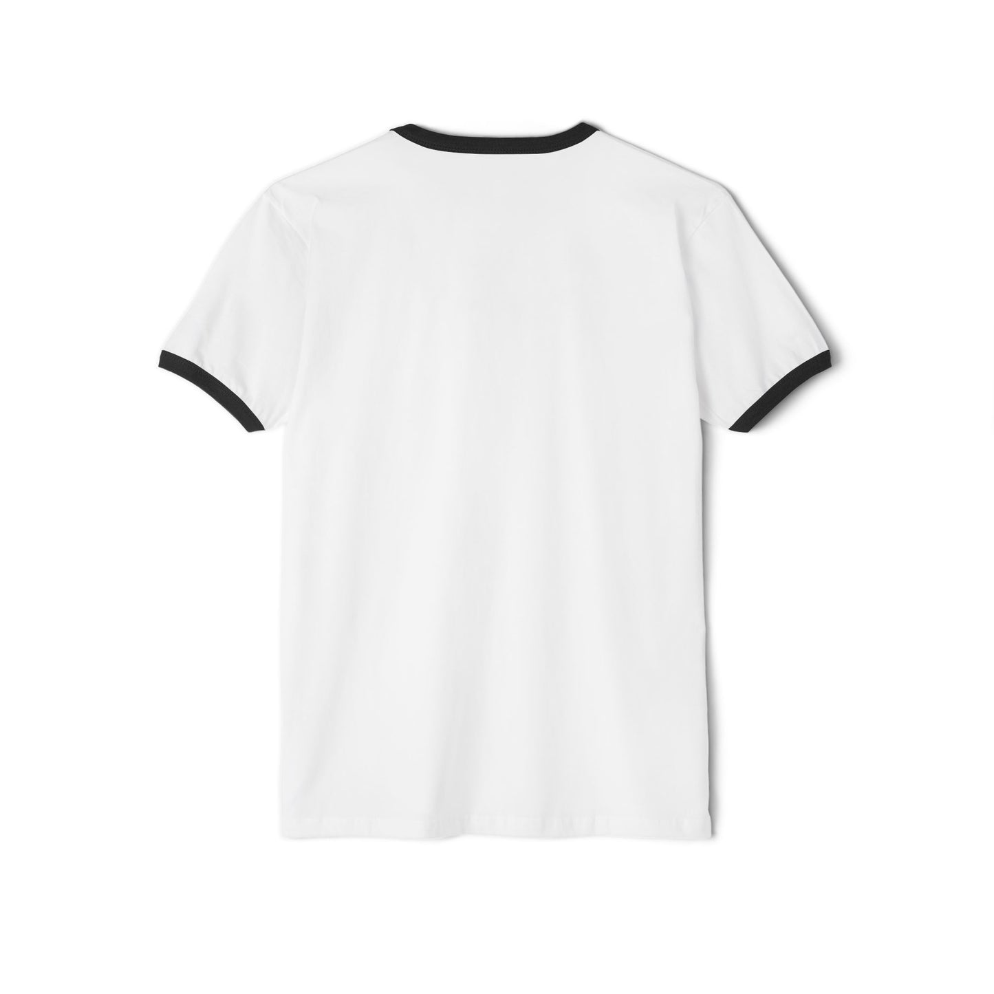 Vintage Ringer T-Shirt, Retro Graphic Tee, Casual Wear, Spring Style, Black/White Aesthetic