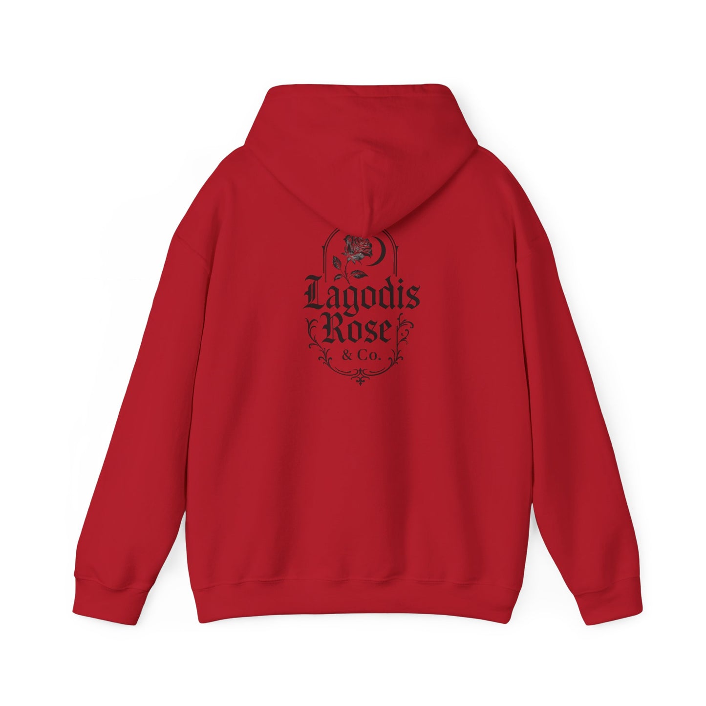 Unisex Hooded Sweatshirt, Heartbreak design + Logo