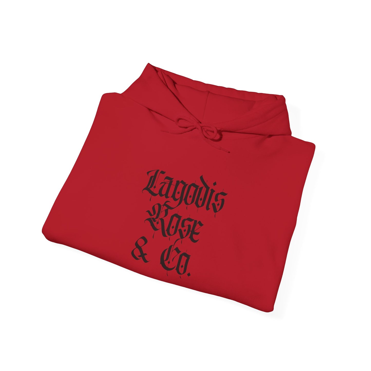 Chic Unisex Hooded Sweatshirt, Cozy Casual Wear, Stylish Gift for Friends, Script Text Design, Perfect for Fall & Winter, Everyday Comfort