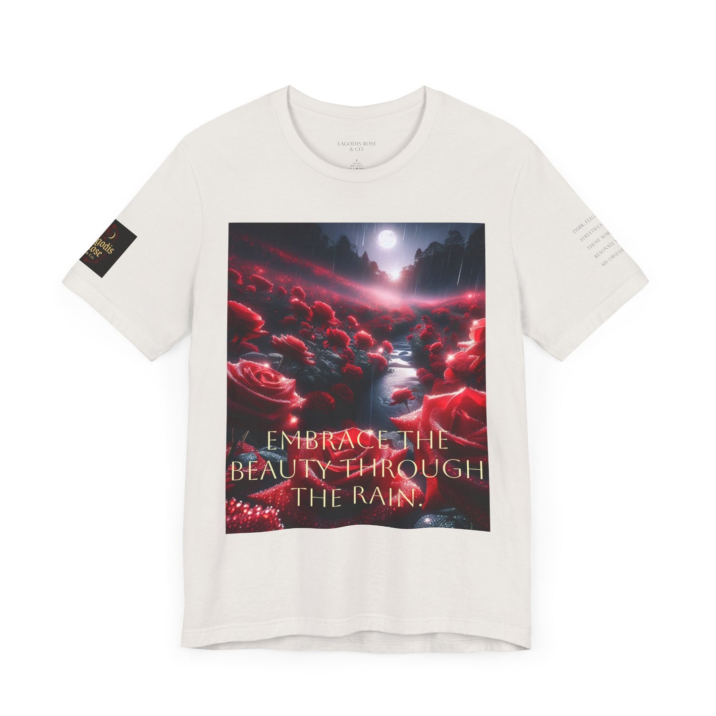 Lagodis Rose & Co. Unisex Short Sleeve Tee - Floral Graphic T-Shirt