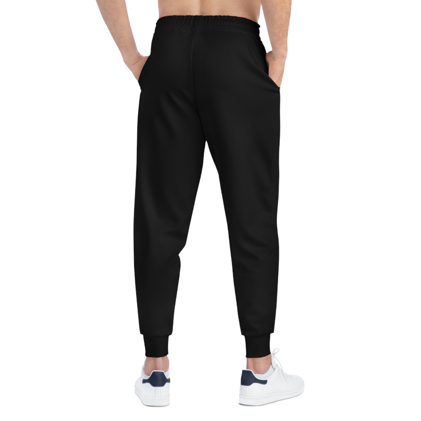 Luxury Bold Black Athletic Joggers - Modern Fashion with a Statement
