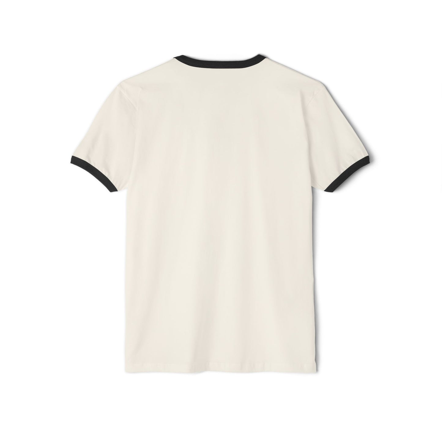 Vintage  Ringer T-Shirt, Retro Graphic Tee, Black/White Aesthetic
