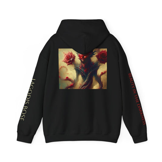 Rose Demon Hoodie, Cozy Unisex Sweatshirt for Flower Lovers, Perfect for Halloween, Casual Wear, Gift Idea