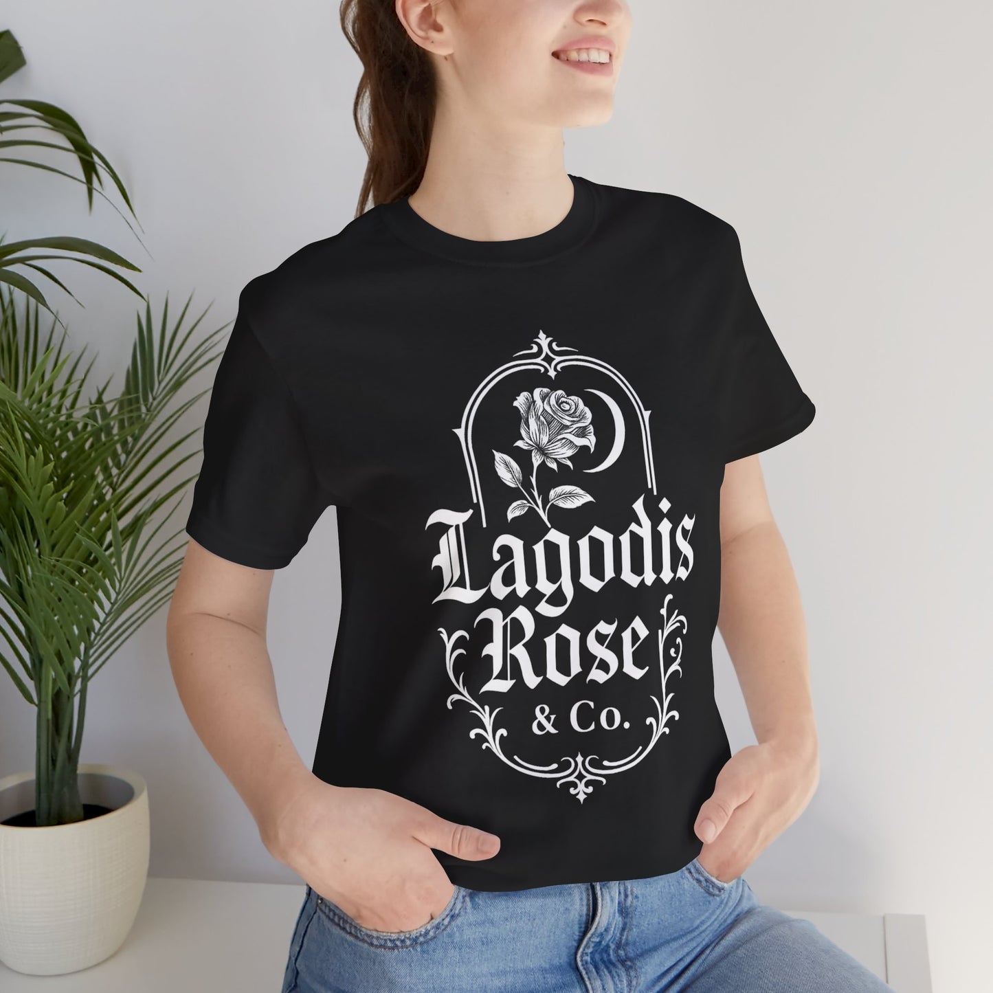 Vintage Rose Graphic Unisex Tee - Stylish Casual Wear, Gift for Her, Back/White Aesthetic, Floral Shirt, Everyday Essential