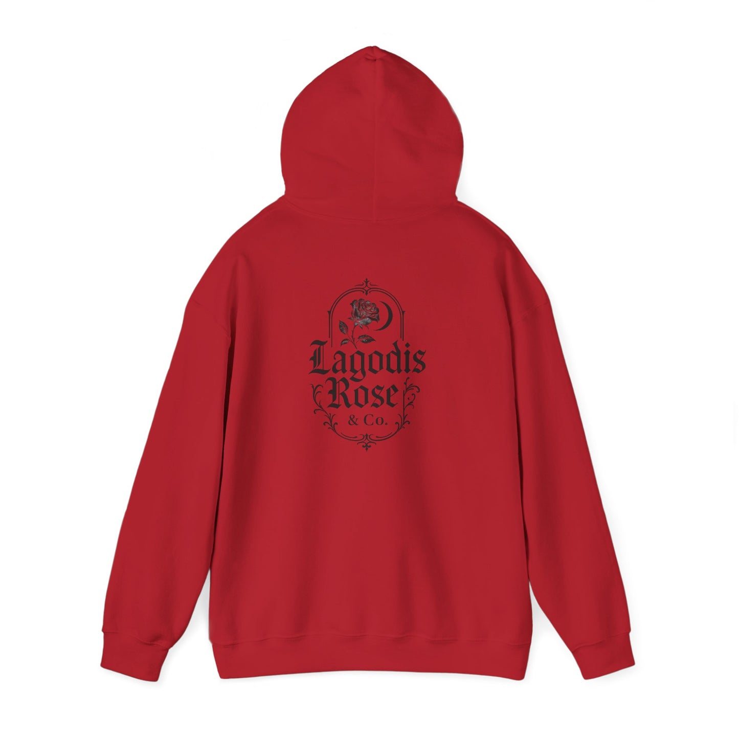 Unisex Hooded Sweatshirt, Heartbreak design + Logo