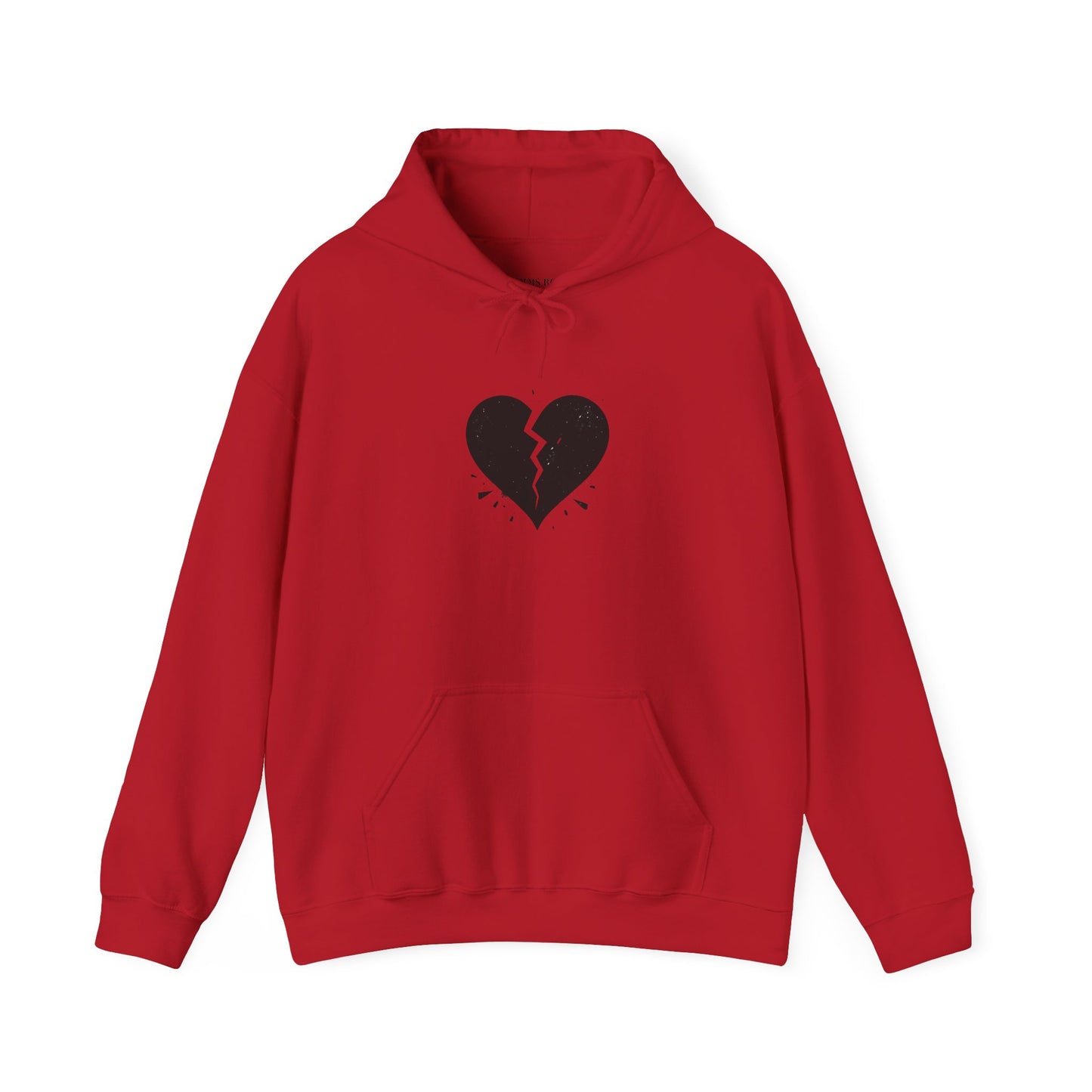 Unisex Hooded Sweatshirt, Heartbreak design + Logo