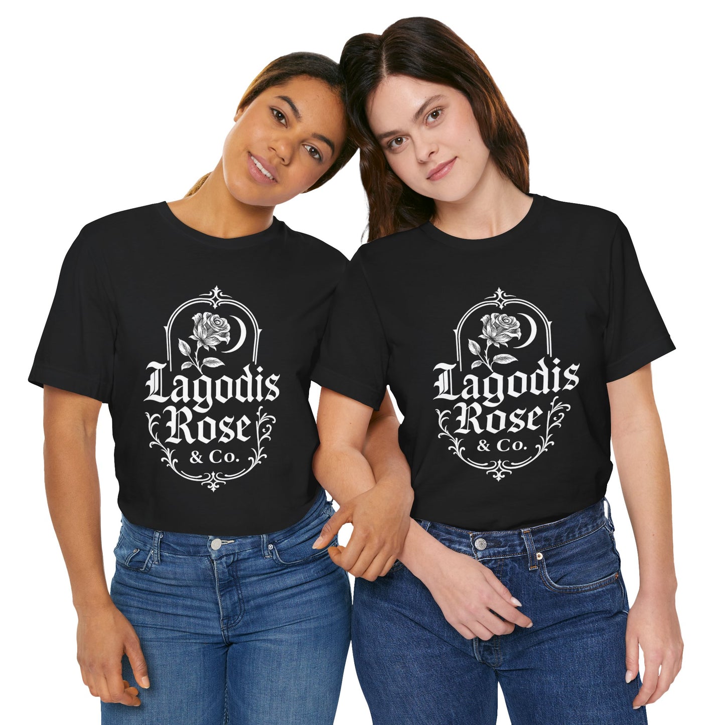 Vintage Rose Graphic Unisex Tee - Stylish Casual Wear, Gift for Her, Back/White Aesthetic, Floral Shirt, Everyday Essential