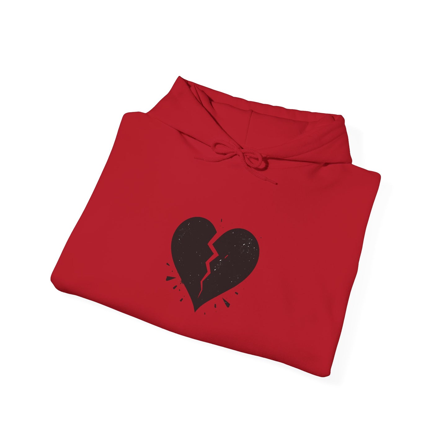 Unisex Hooded Sweatshirt, Heartbreak design + Logo