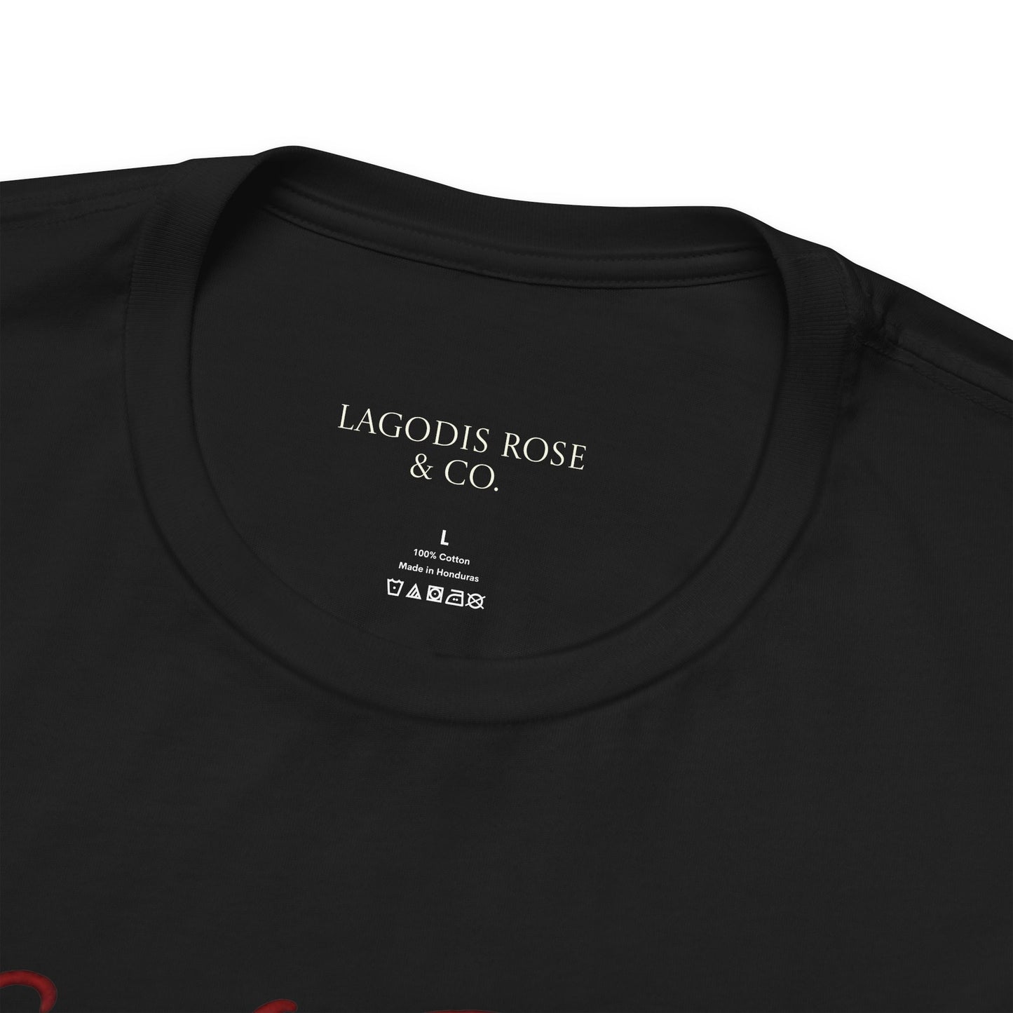 Lagodis Rose & Co.  Short Sleeve Tee - Floral Design Vampire Graphic T-Shirt